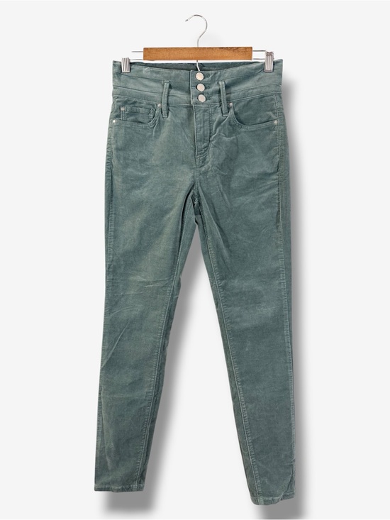 Ann Taylor Pants - NWOT Ann Taylor High Rise Skinny Velveteen Pants Size 2 Teal Green Preppy Casual